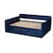 Baxton Studio Jona Blue Velvet and Button Tufted Full Size Daybed with Trundle 169-10846 - alternate 4